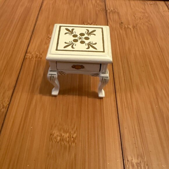 Living Room Dollhouse Miniature Set - Bookcase, Coffee Dinner Table, Side Table - Picture 6 of 8